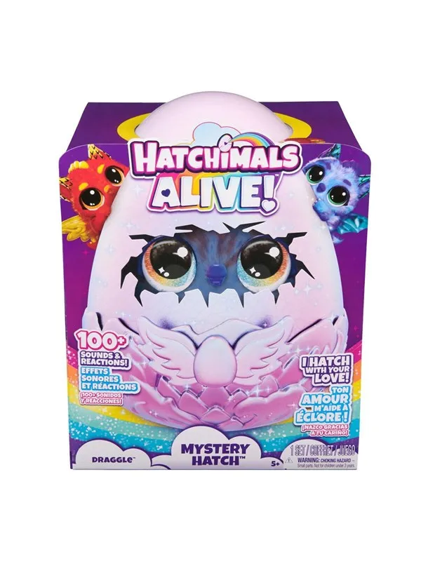 Hatchimals  Alive Secret Hatch Draggle - Assorted