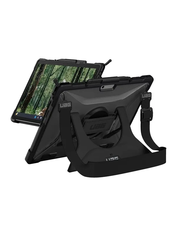 UAG Plasma Series Rugged Case for Surface Pro 9 - Plasma Series w/ Handstrap and Shoulder Strap- Clear