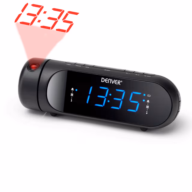 DENVER CPR-700 - clock radio - FM - Svart