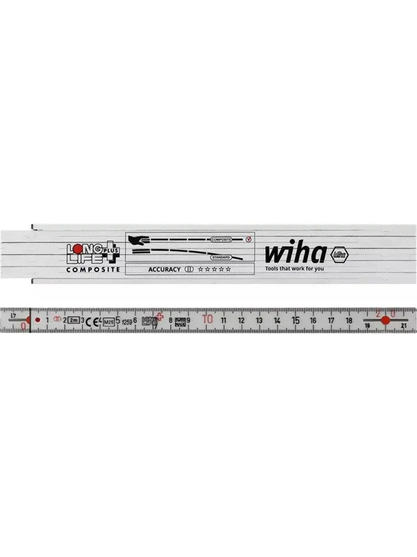Wiha folding ruler longlife plus composite 2 m