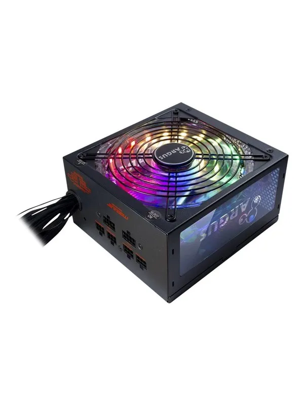 Inter-Tech Argus RGB-750W CM II Strømforsyning (PSU) - 750 Watt - 140 mm - ATX - 80 Plus Gold sertifisert