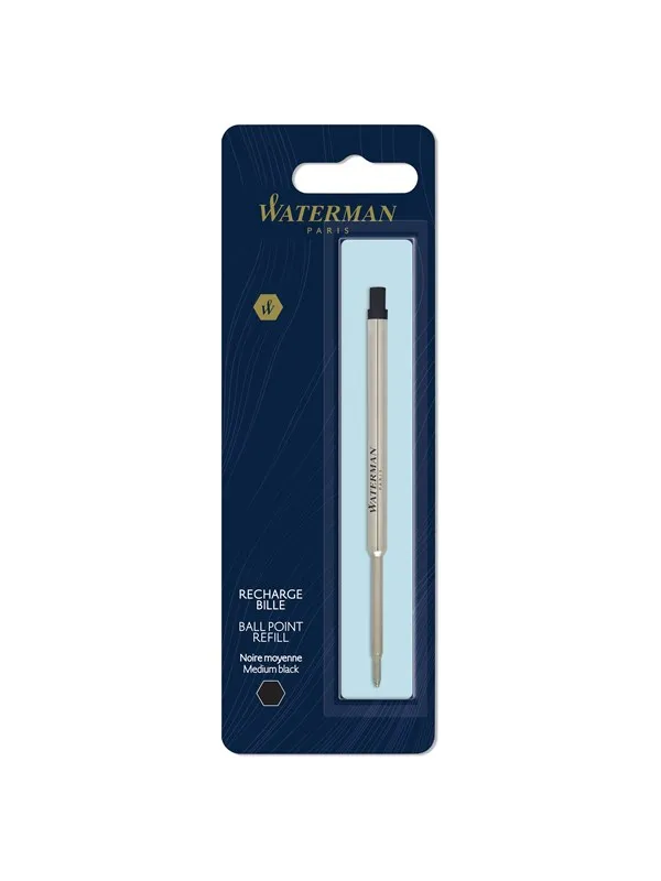 Waterman Ballpoint Pen Refill | Medium Point | Black Ink | 1 Count