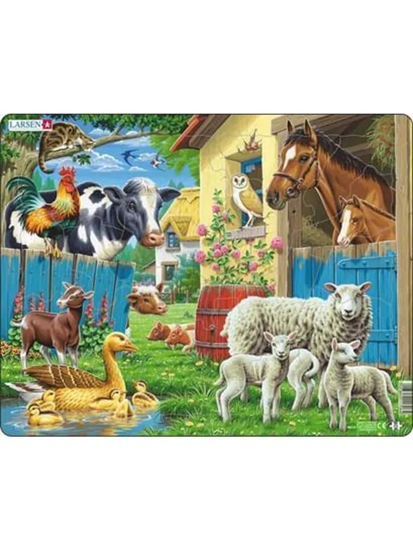 Larsen Puzzles Puzzle Farm animals - 23 pieces Maxi (36.5x28.5 cm) Gulv