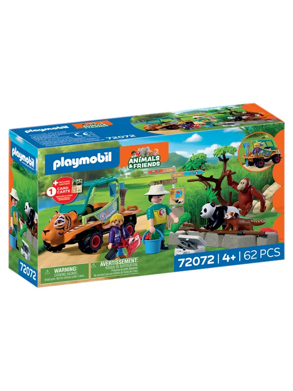 Playmobil Dyr og venner - Dyrehage: Dyrepasser med kjøretøy