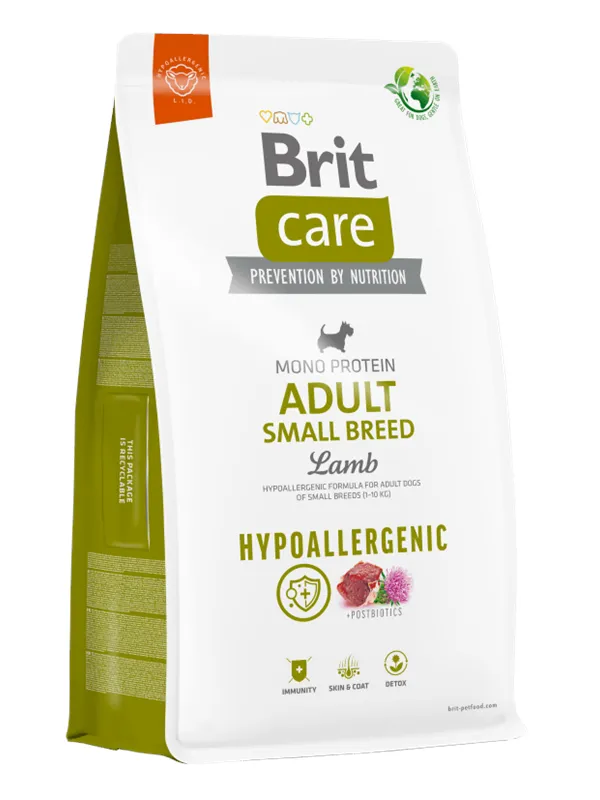 Brit Care Dog Hypoallergenic Adult Small Breed Lamb 3kg