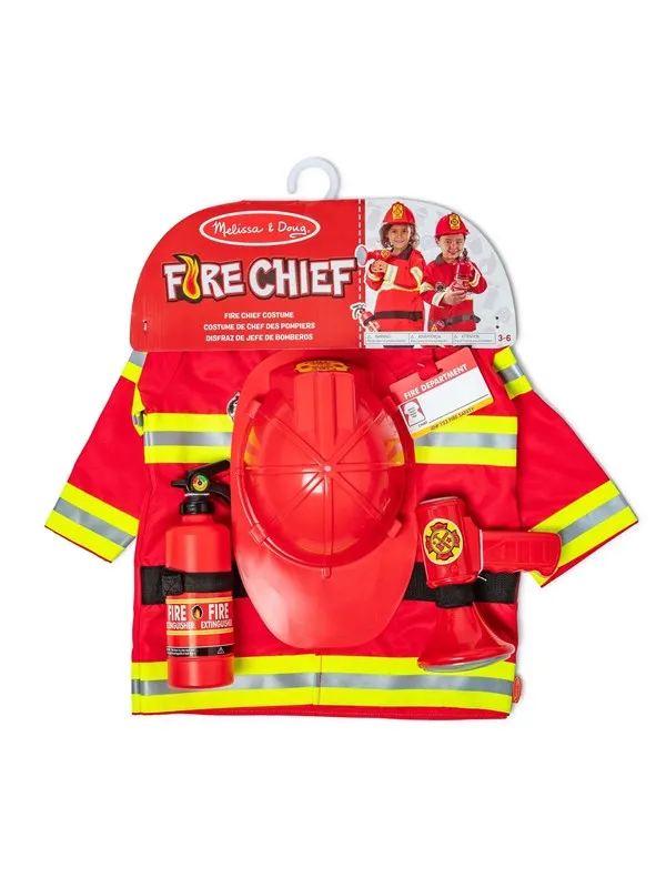 Melissa & Doug Role Play Costume Set Fire Chief