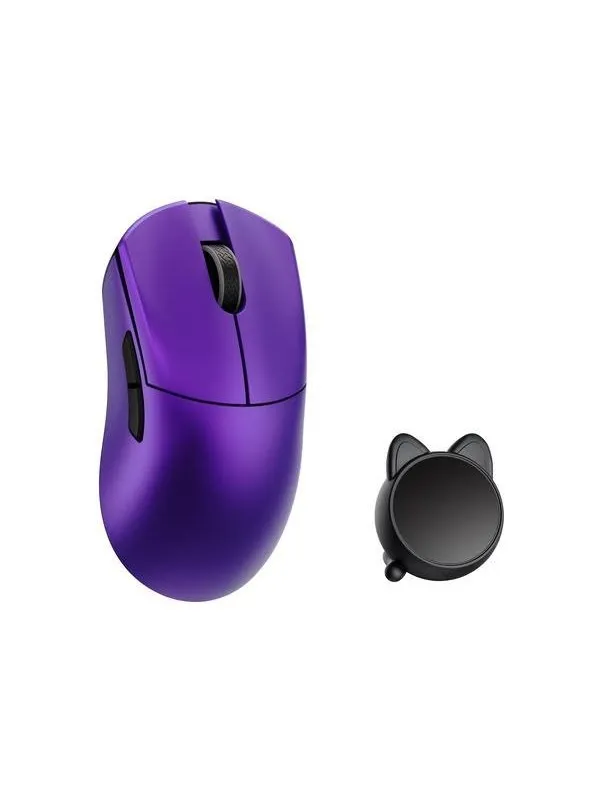 WLMouse HUAN Stainless Magnesium Alloy / Wireless 8K - Gaming mus - Optisk - 5 - Lilla