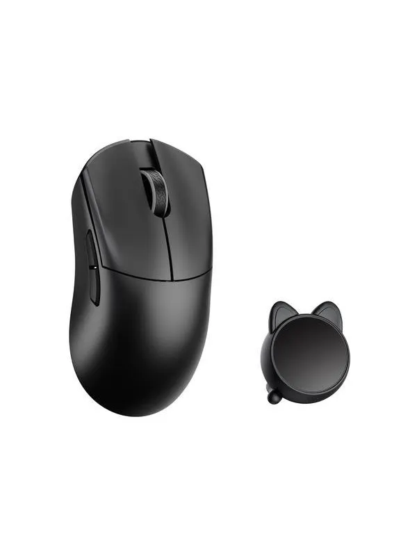 WLMouse HUAN Stainless Magnesium Alloy / Wireless 8K - Gaming mus - Optisk - 5 - Svart
