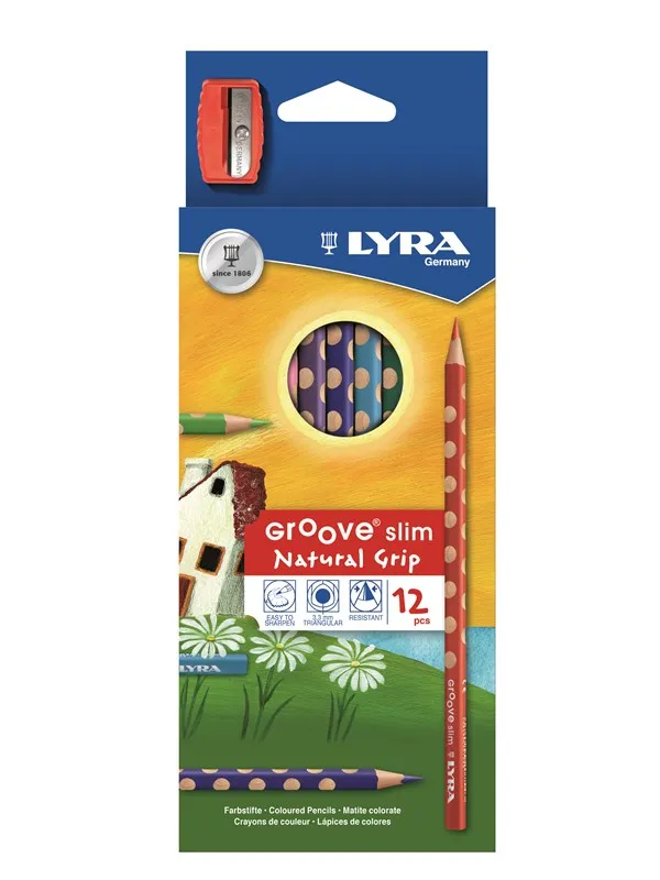 Lyra Groove Slim 12-pack + Sharpener