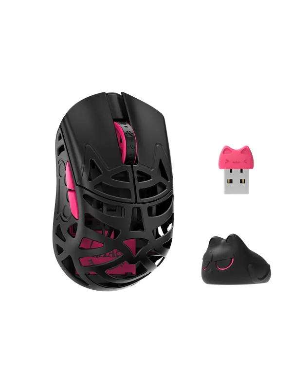 WLMouse Beast Miao (Omron) / Wireless 8K / Magnesium - Gaming mus - Optisk - 5 - Svart