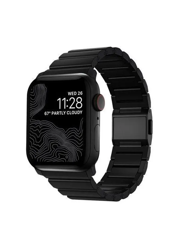 Nomad Titanium Band - 46mm/49mm | Black Hardware | V2