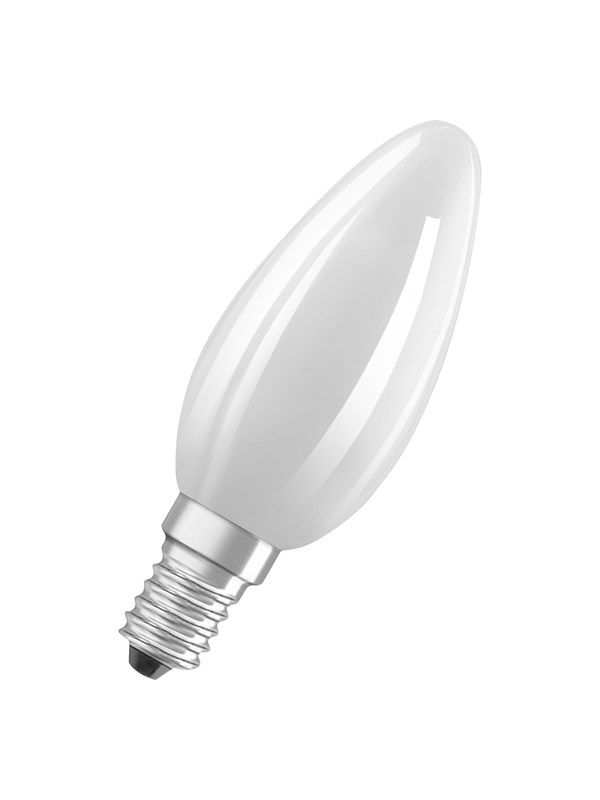 Osram LED-lyspære Candle 6W/827 (60W) Frosted E14