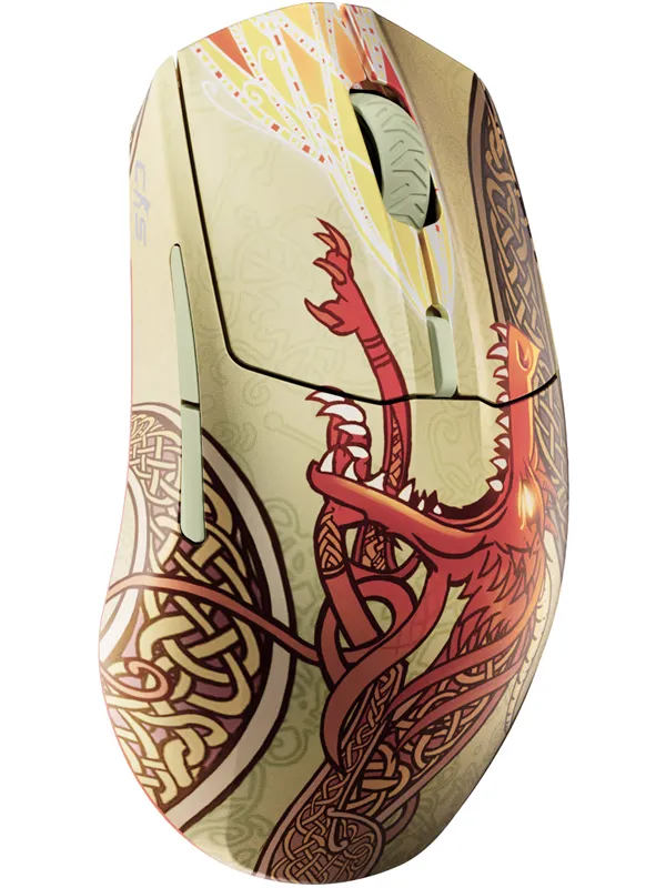 SteelSeries CS2 Dragon Lore Edition - Gaming mus - Optisk - 6 - Gull