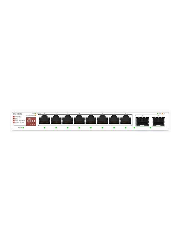 ASUS QG-U1080 8-Port 2.5G and 2-Port 10G SFP+ Unmanaged Switch