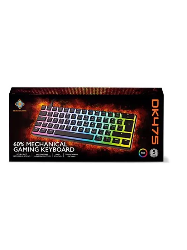 Deltaco GAMING DK475 Mechanical Keyboard - Gamingtastatur - Svart