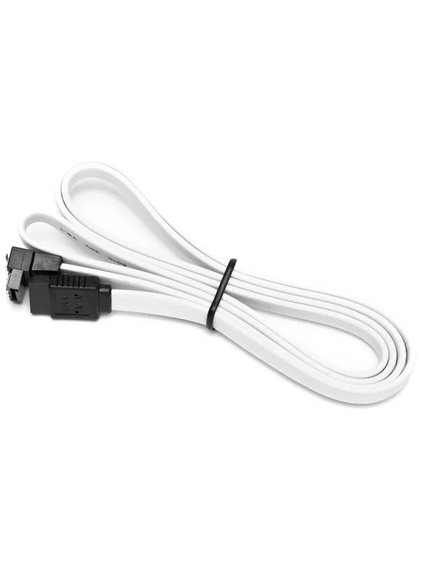 DUTZO SATA kabel - Hvit - 1.03 m - Rett og 90°-kontakt