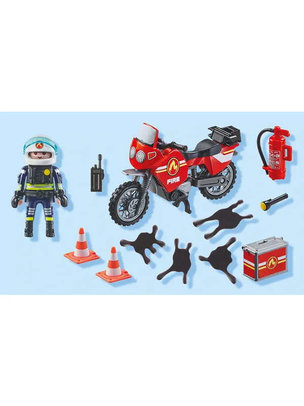 Playmobil Action - Brannmotorsykkel og oljeutslippshendelse