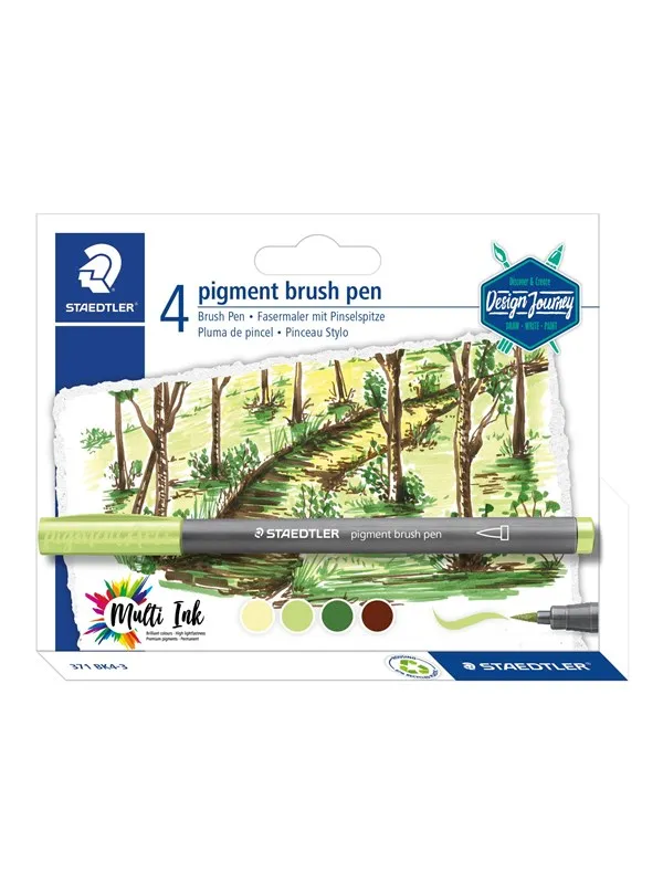 Staedtler Brush Pens "Forest Colours" 4 pcs