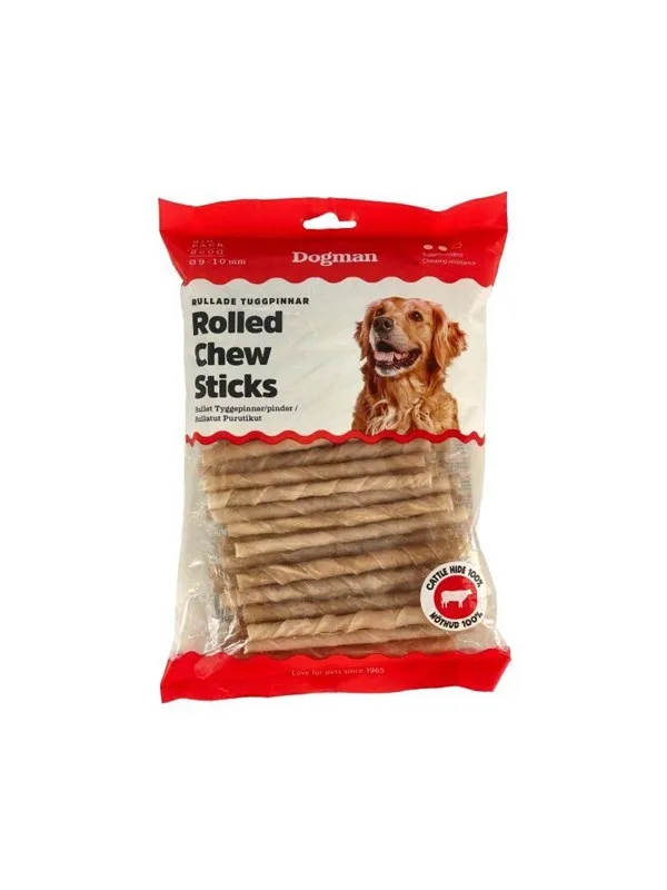 Dogman Tyggepinner 9-10mm 100-pack
