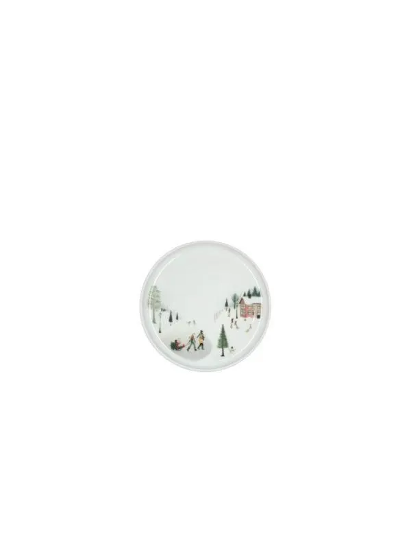 Pillivuyt Plate flat straight edge Winter 15.5cm White Ovenproof porcelain