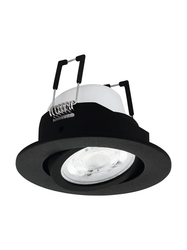EGLO SALICETO-Z innfelt spot Ø88 mm, RGB+TW 5W, sort