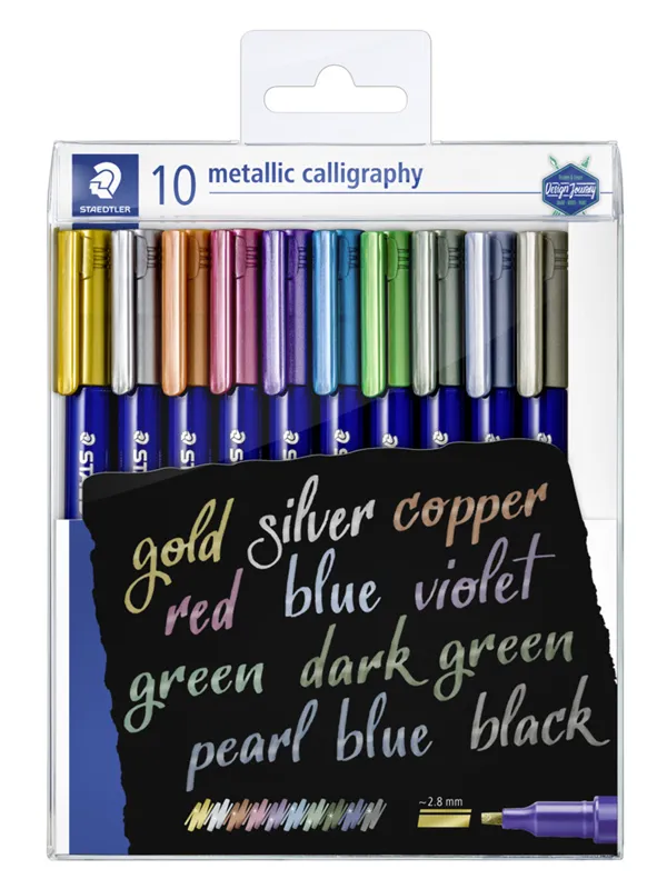 Staedtler MARKER KALIGRAFI MET 10 Assorted.