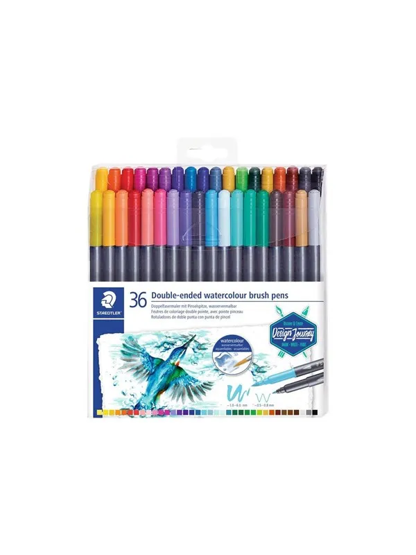 Staedtler Double-ended watercol. brush 36pcs