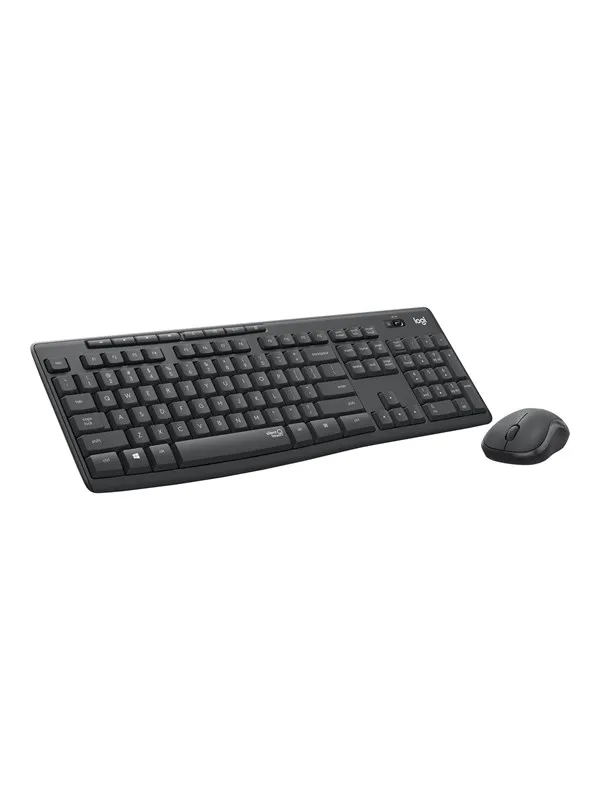Logitech MK295 Silent Wireless Combo - Graphite - UK - Tastatur & Mussett - Engelsk - Svart