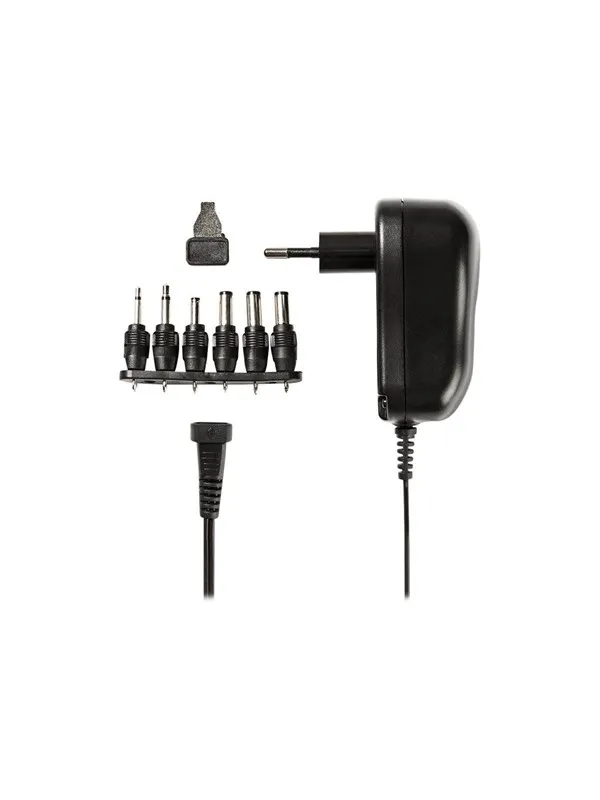 Nedis Universal AC Power Adapter - 12 W | 3 - 12 V DC | 1.80 m | 2.0 A | 6 plug(s)
