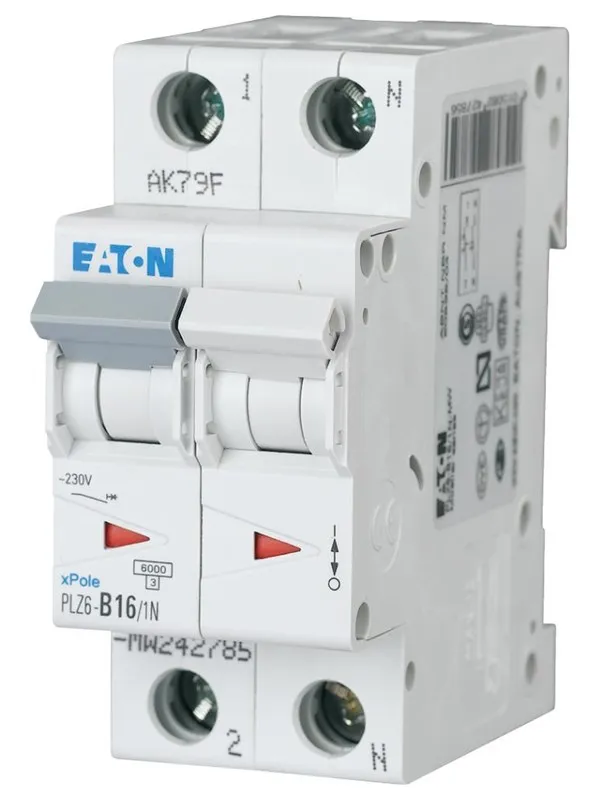 Eaton Plz6-c16/1n-mw - miniature circuit breaker mcb