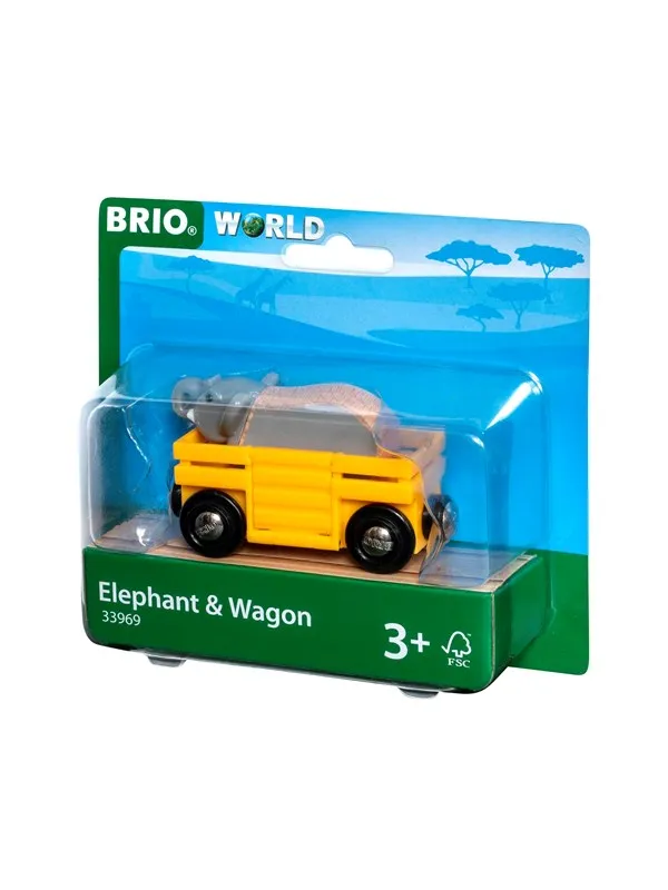 Brio Elephant and Wagon