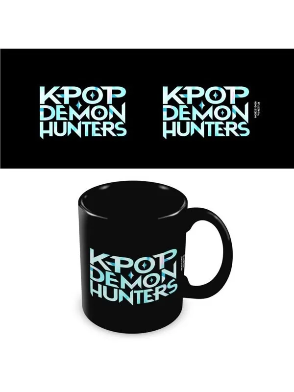 Pyramid - Mug K-Pop Demon Hunters (K-Pop Logo) Black Pod - Krus