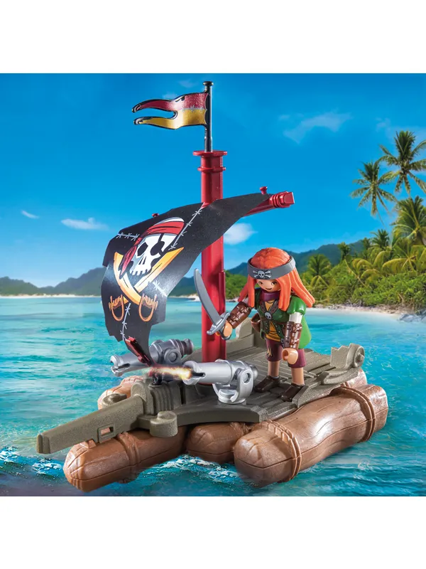 Playmobil Pirates - Piratsflåte med skatt