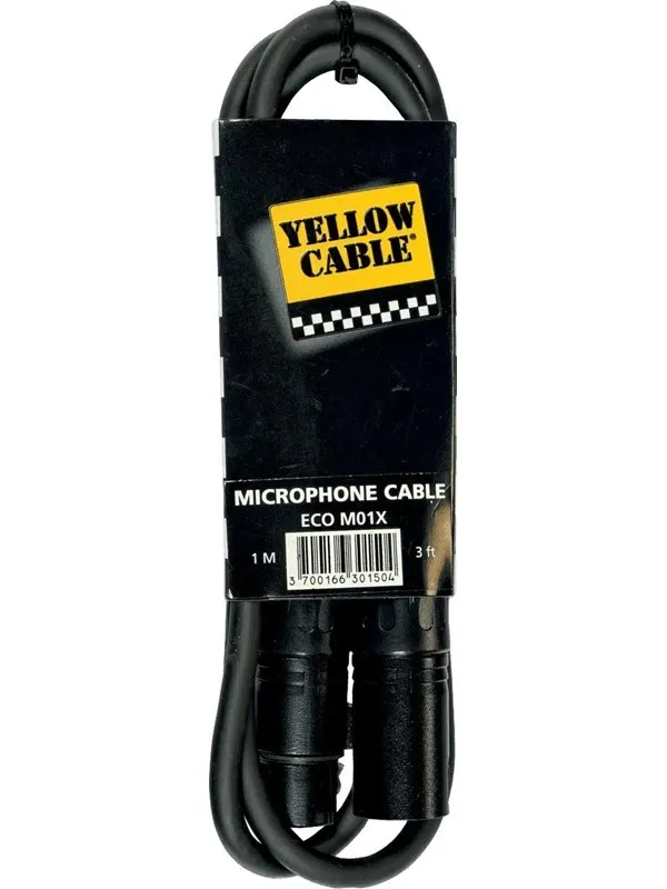 Yellow Cable M01X - XLR/XLR 1m.