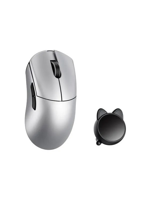 WLMouse HUAN Stainless Magnesium Alloy / Wireless 8K - Gaming mus - Optisk - 5 - Sølv