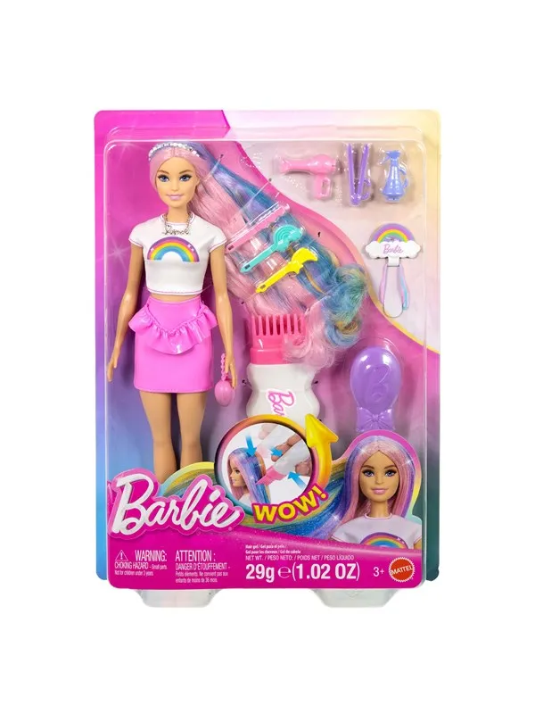 Barbie Rainbow Sparkle Hair Play Doll