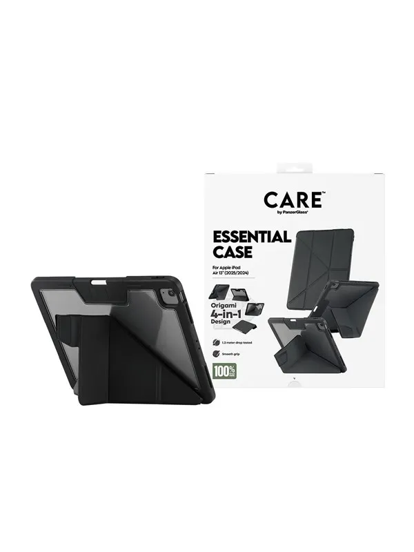 CARE by PanzerGlass Essential Case Black iPad Air 13" (2024-2026)