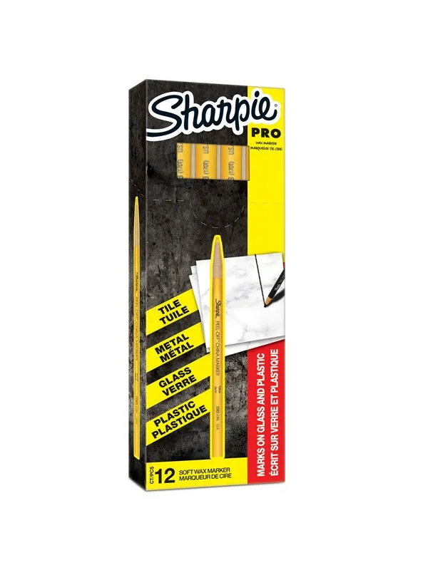 Sharpie Marker  China 2,0mm gul (12 stykk)