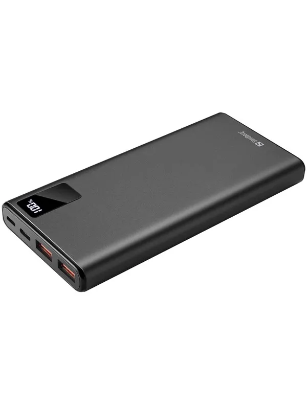 Sandberg PowerBank USB-C 10000 mAh Nødlader - Svart - 10000 mAh
