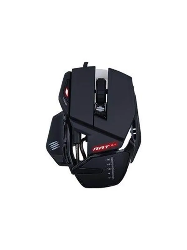 Mad Catz R.A.T. 4+ optisk spillmus - Gaming mus - Optisk - 9 - Svart