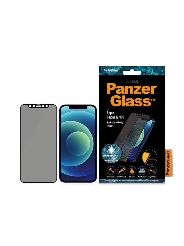 PanzerGlass Privacy Screen Protector Apple iPhone 12 Mini | Edge-to-Edge