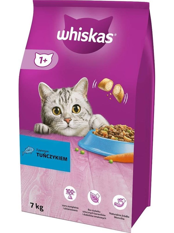 Whiskas Cat Adult with tuna - dry cat food - 7 kg