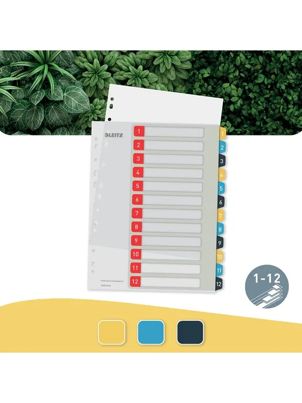 Leitz  Cosy 1-12 register for PC utskrift, PP