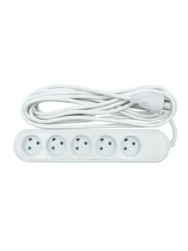 Nordic Quality Power 5-way socket grounded (D) 5m Strømforsyning (PSU) - ATX - 80 Plus