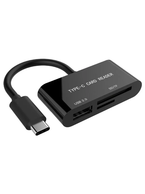 Gembird Card reader Compact USB Type-C SDXC combo card