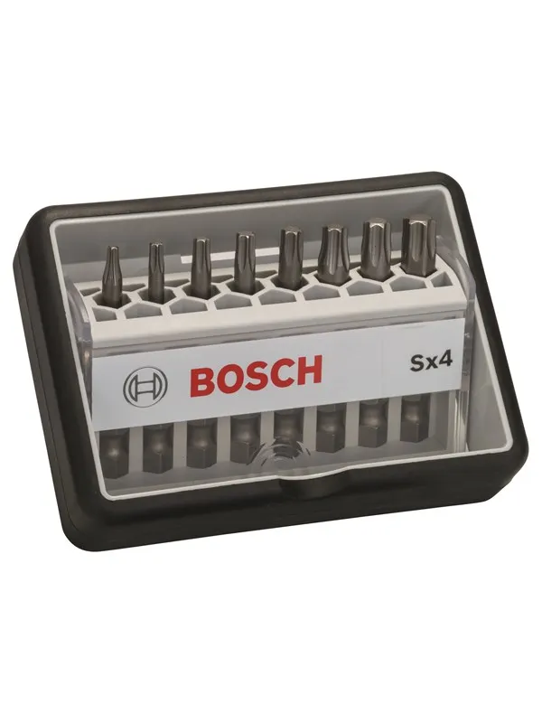 Bosch 8-delers Robust Line skrutrekkerbits-sett Sx ekstra hard 49 mm, 8 deler