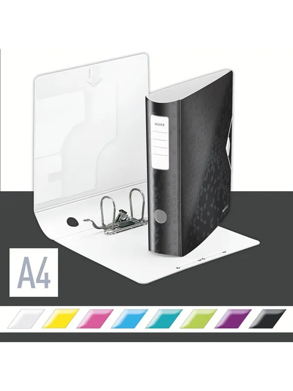 Leitz Brevordner  Active PP WOW A4/80mm Sort