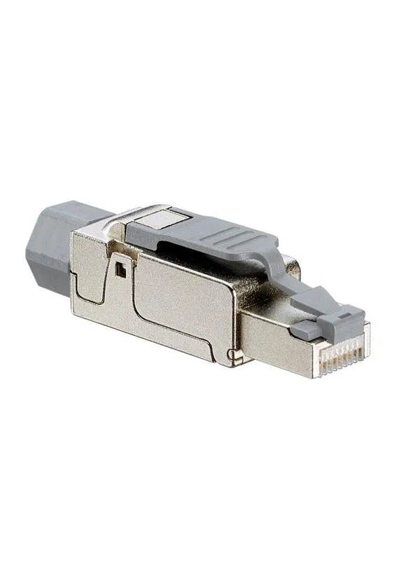 Leviton Cat 6a universal tool free plug - Grå