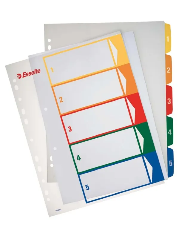 Esselte Register PP PC-utskrift A4+ 1-5