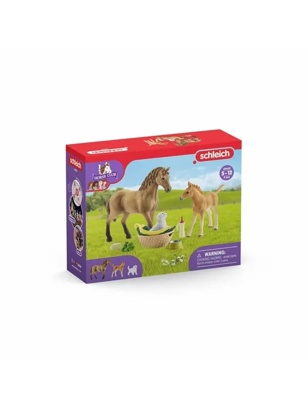 Schleich HORSE CLUB Sarahs dyrebabypleie